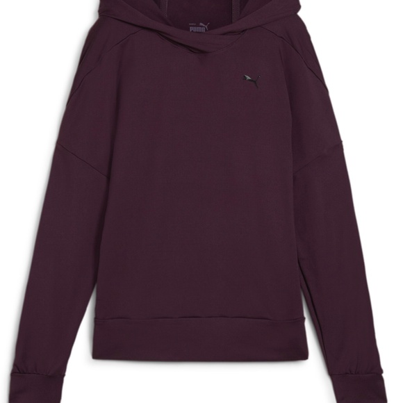 Women's Puma Cloudspun Hoodie Midnight Plum Size Small - Picture 4 of 4